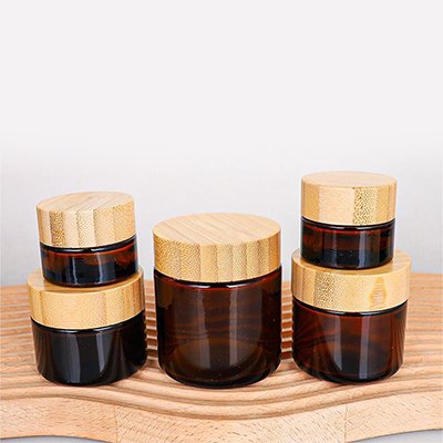 brown jar with wood cap