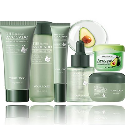 custom avocado skincare set