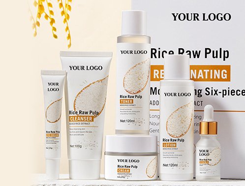 private label rice skin care set