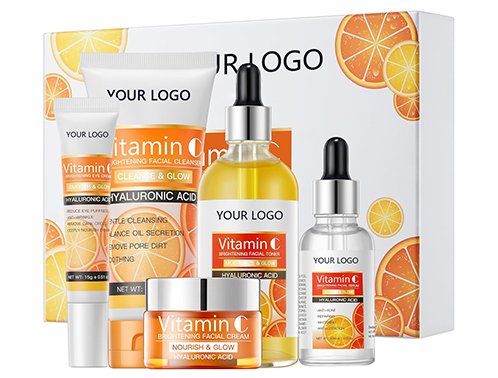 private label vitamin c skin care set