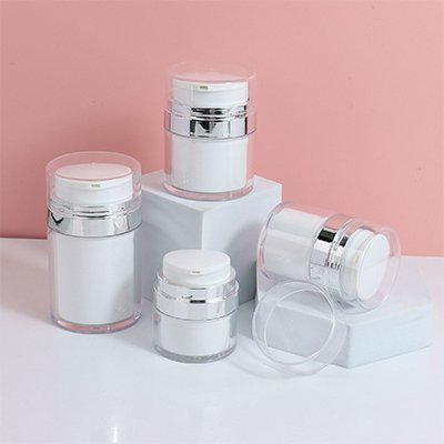 presure pump white cream jar