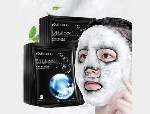 black sea salt pure moisturizing bubble facial mask