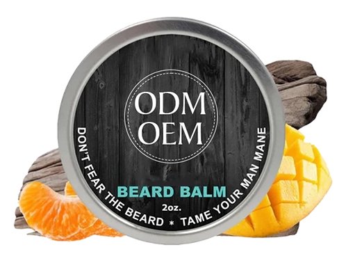 private label beachwood & mangos beard balm