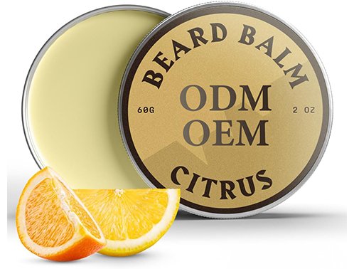 private label citrus beard balm