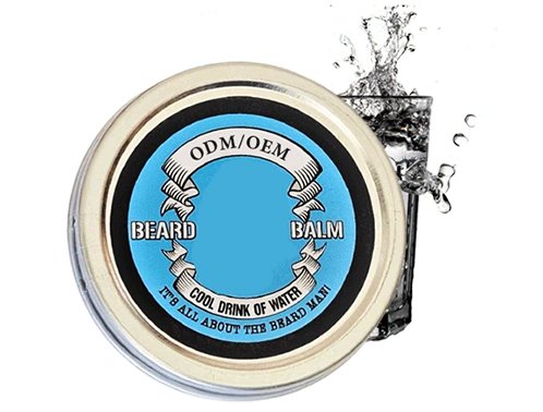 private label cool drink of water beard balm