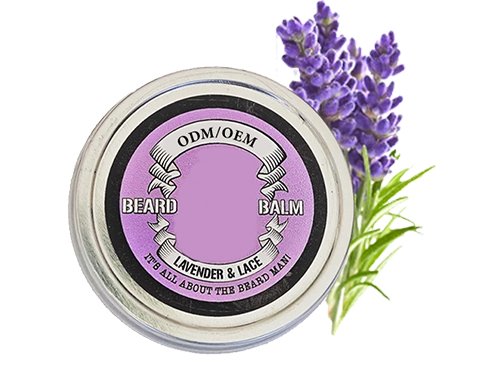 private label lavender and lace beard balm