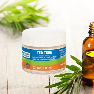 private label tea tree beard balm