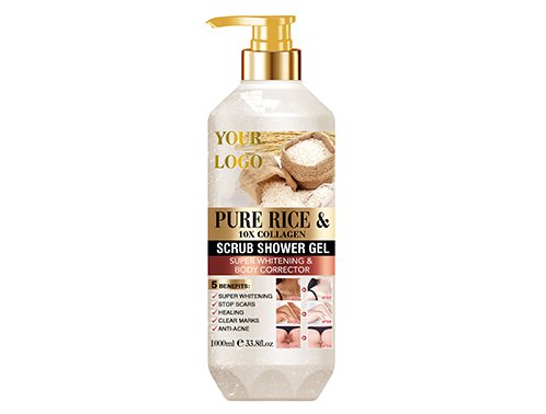 01 private label pure rice collagen shower gels