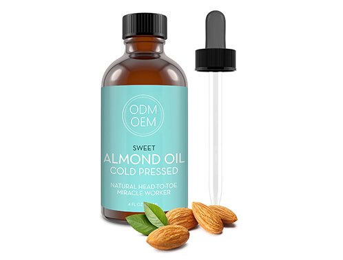 private label almond hair oil