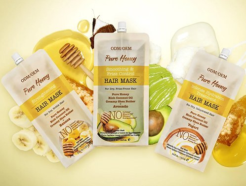 private label banana and honey hair mask