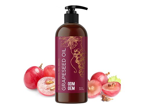 private label grapeseed hair oil