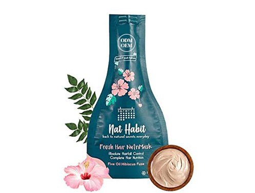 private label hibiscus fresh hair mask