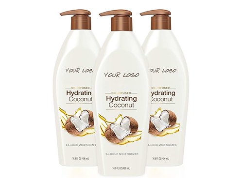 private label hydrating coconut body lotion