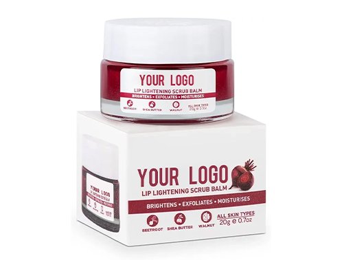 private label lip lightening scrub balm