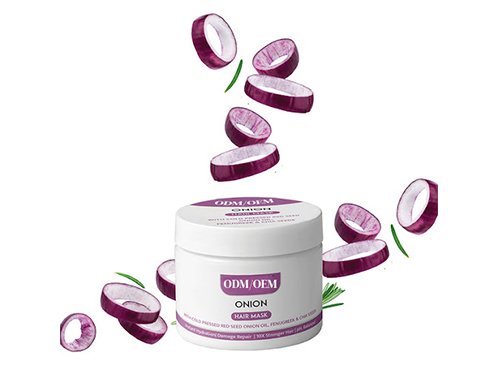 private label red onion hair mask
