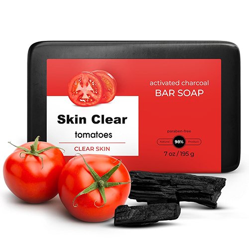 tomatoes charcoal soap